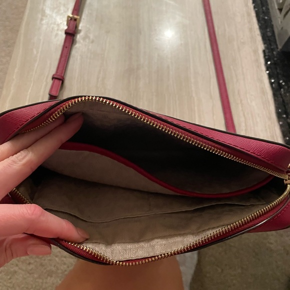 Michael Kors red purse and wallet sold as set. Slightly used. - Picture 4 of 6